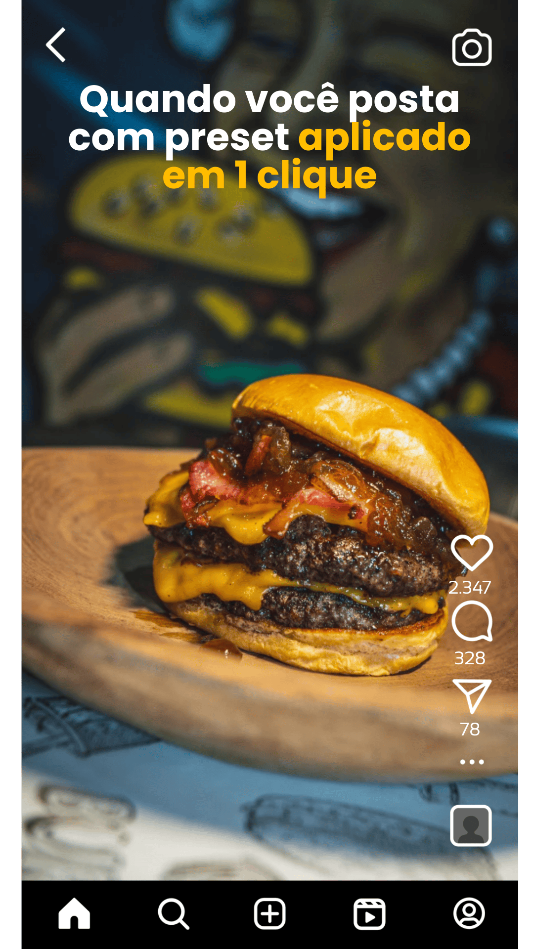 lanche vertical depois